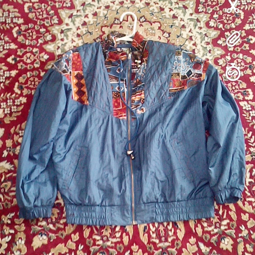 *Scroll* RARE 80s VINTAGE Bomber Jacket - Picture 6 of 7